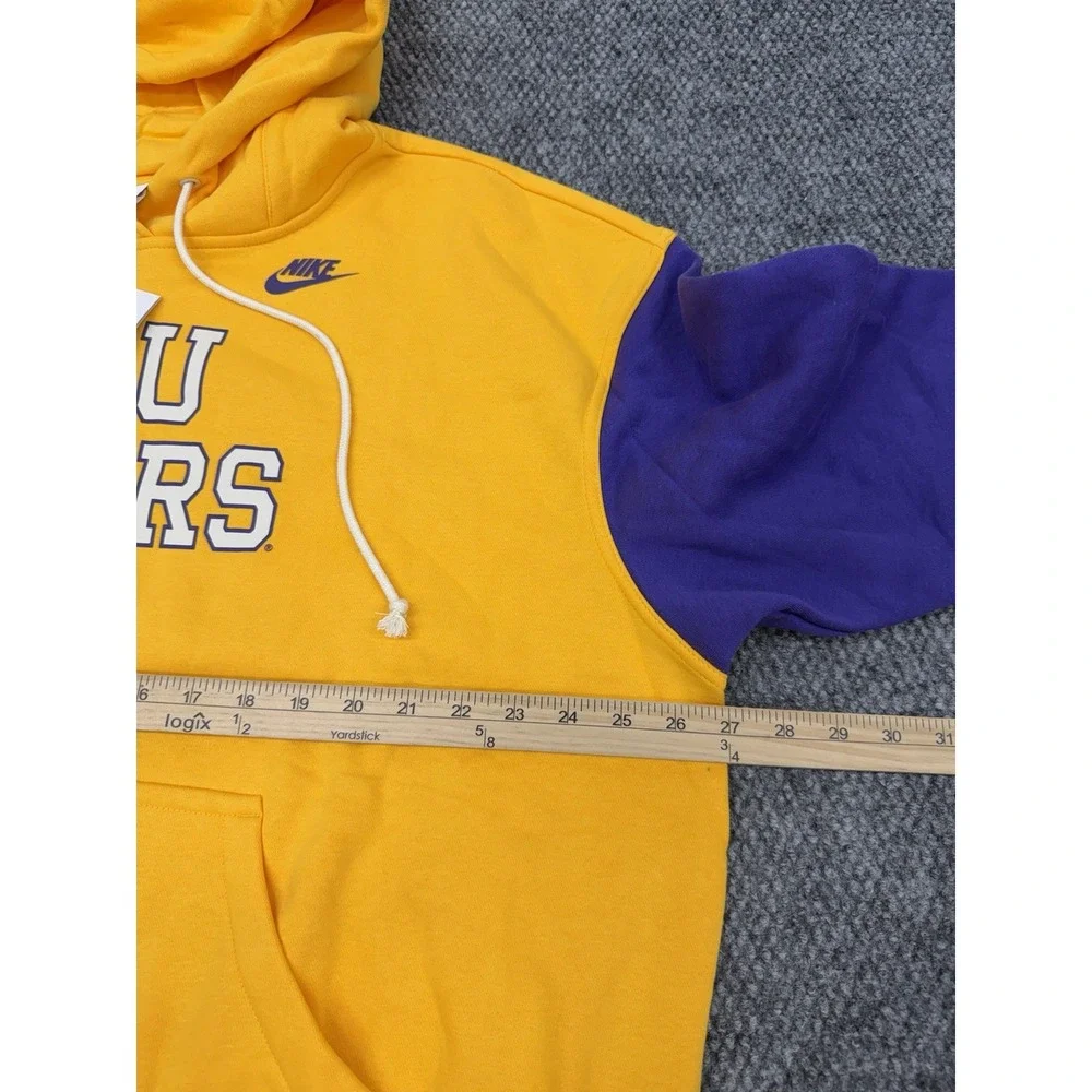 Nike LSU Tigers Hoodie Sweatshirt Size Large Oversized Pullover NCAA - New